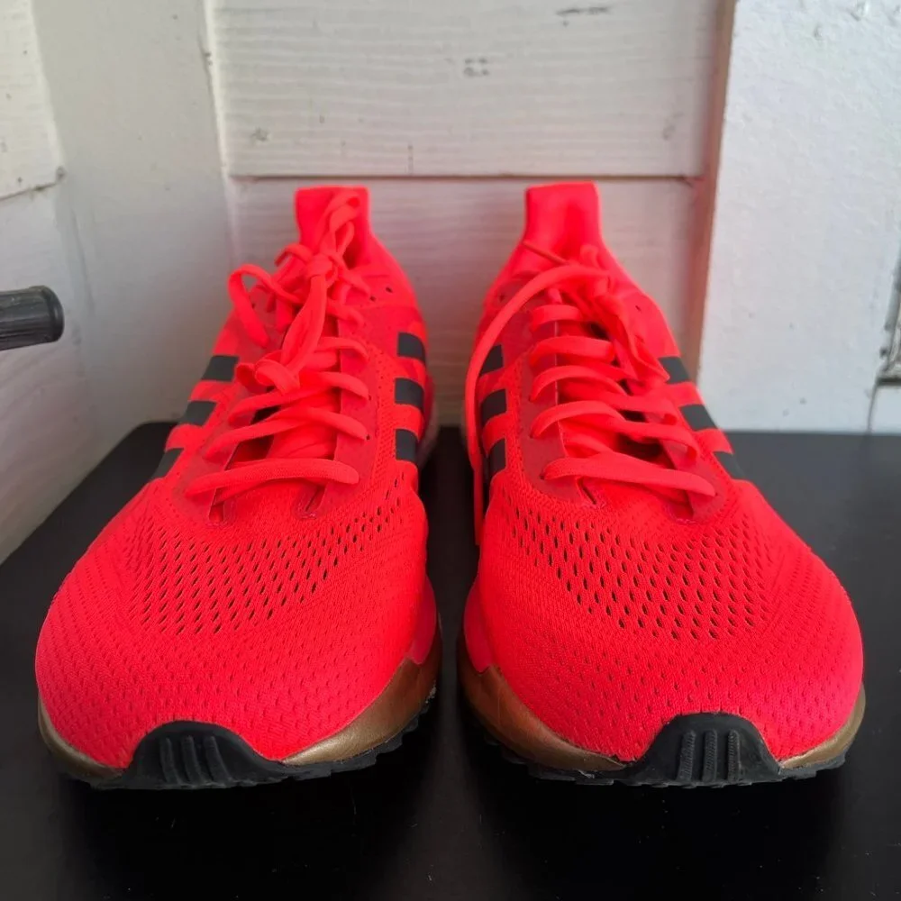 Adidas Men's Solar Glide 3 Signal Pink  FV7255  Running Shoes Sneakers Size 11